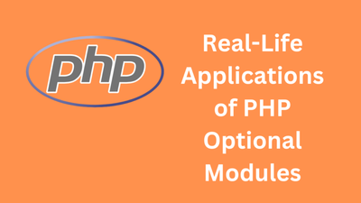applications of php optional modules