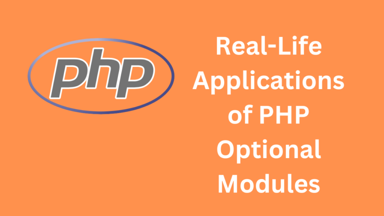 applications of php optional modules