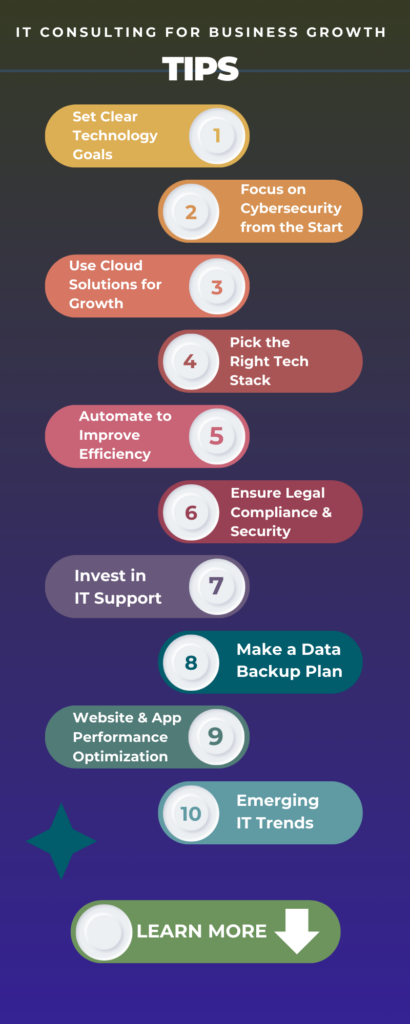 IT CONSULTING TIPS FOR BUSINESSES GROWTH