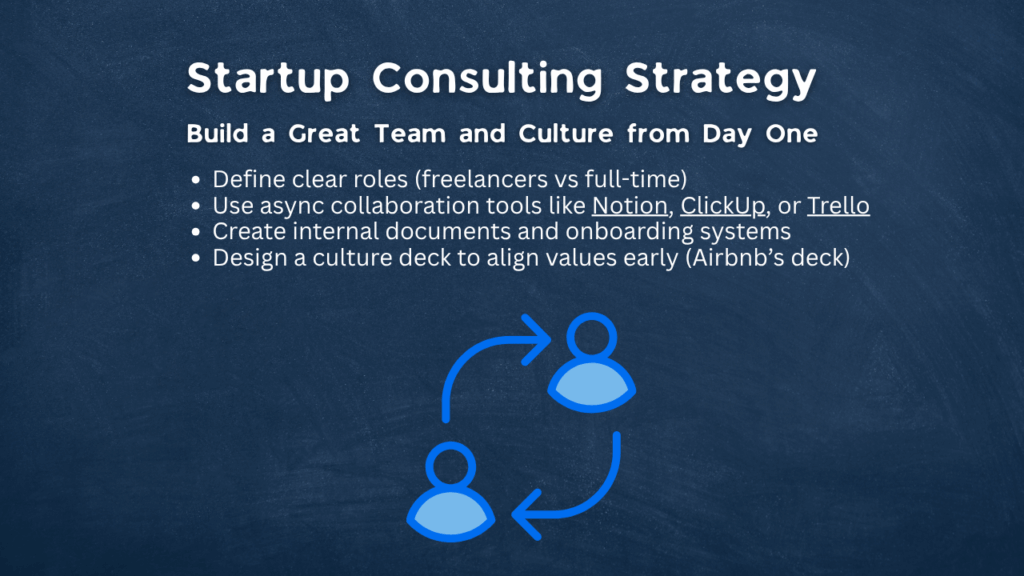 Startup Consulting strategy
